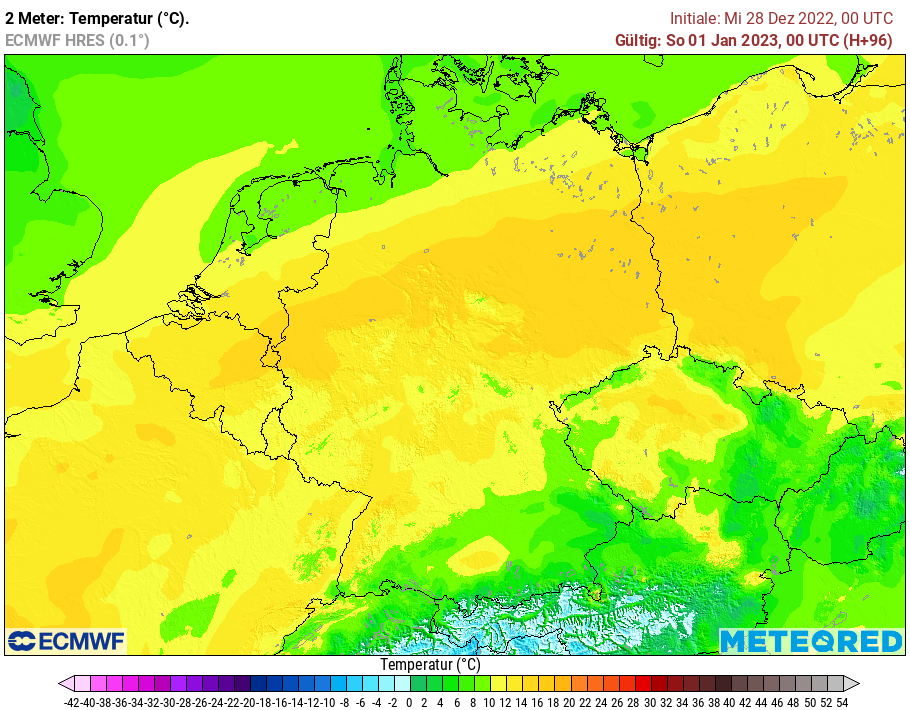 ECMWF Neujahr Vorhersage