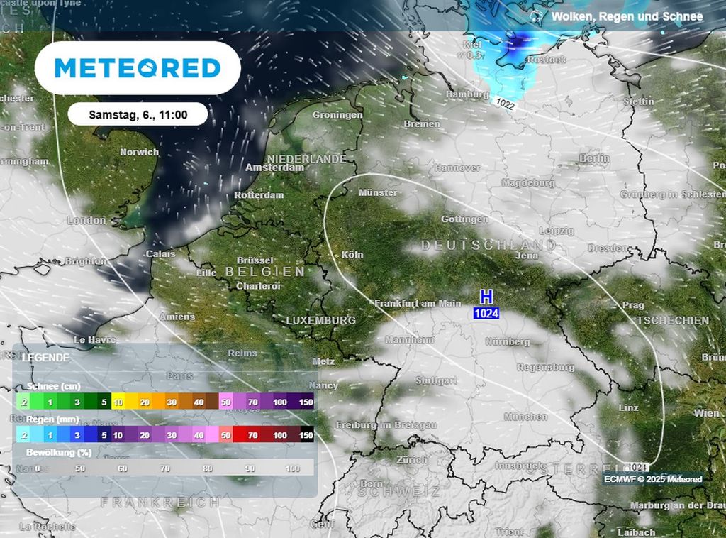 sommerwetter, hoch, spätsommer