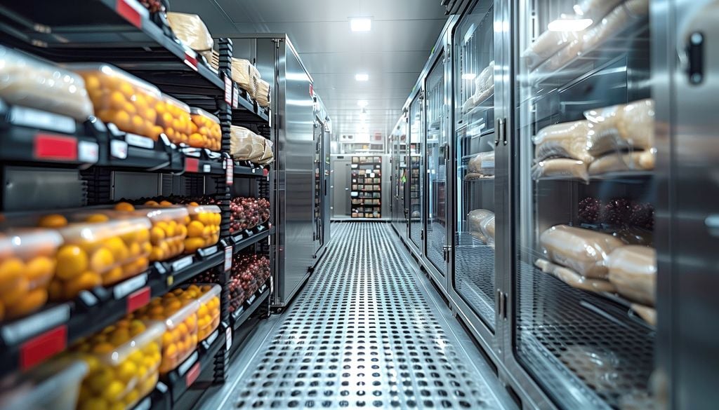 Refrigeração industrial Grandes sistemas de refrigeração industriais dependem de fluidos químicos que o projeto GWPathfinder pretende substituir por alternativas sustentáveis. Foto: Adobe Stock
