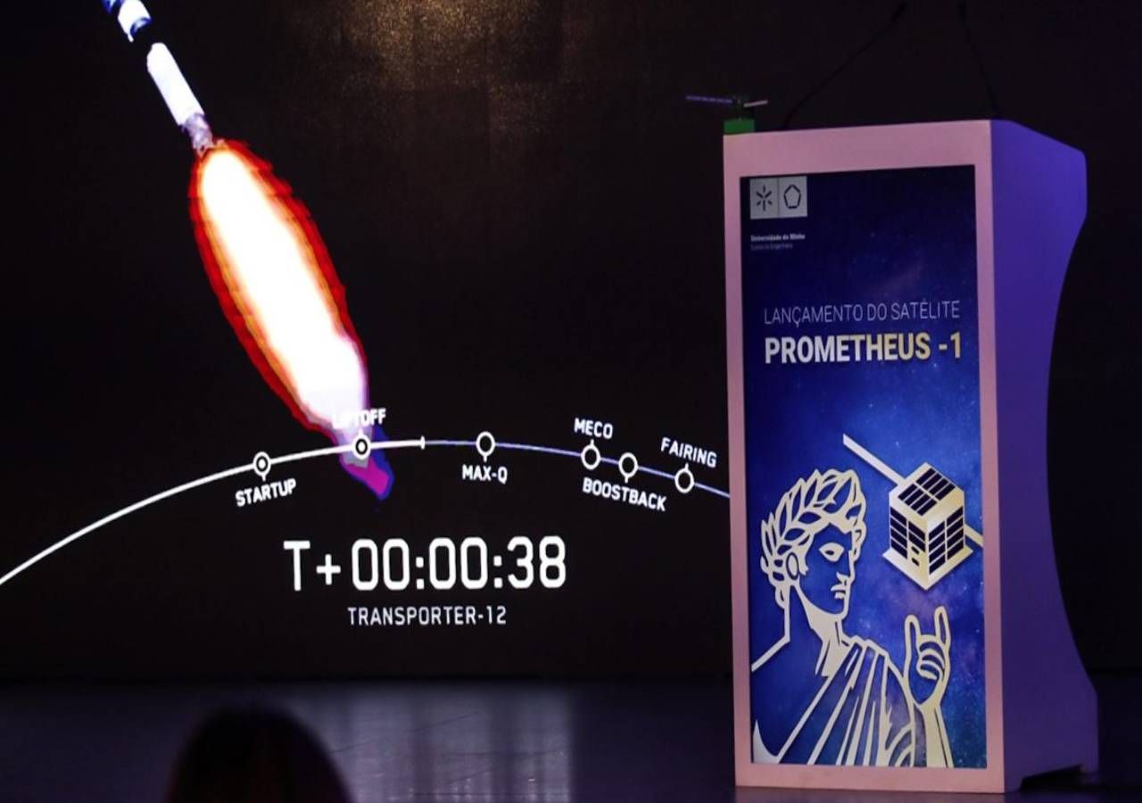 PROMETHEUS-1 é o primeiro satélite de cunho educativo que a Universidade do Minho desenvolveu, no âmbito do curso de Engenharia Aeroespacial. Fonte: UMinho