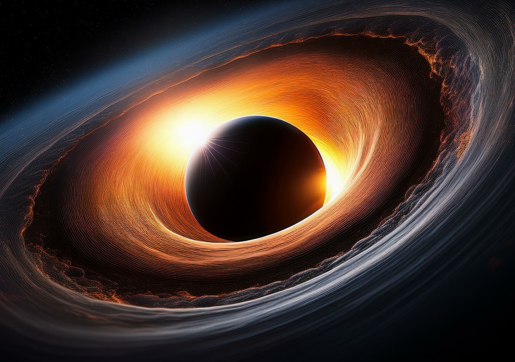 El universo pudo haberse formado tras el colapso de un agujero negro en un universo aún mayor. El universo pudo haberse formado tras el colapso de un agujero negro en un universo aún mayor.
