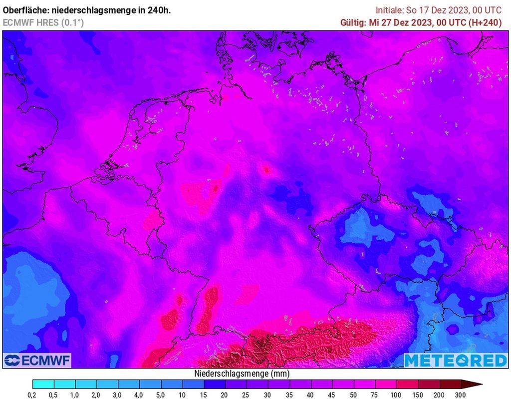 Regensummen, deutschland, 10 Tage Regensummen, deutschland, 10 Tage