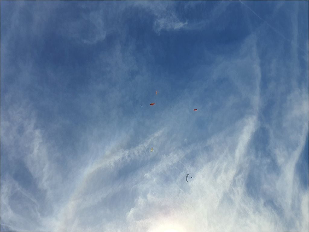 Hier sind Kondensstreifen zu erkennen, die in bestehende Zirruswolken eingebettet sind bzw. sich zu Cirrus homomutatus weiterentwickelt haben – das sind Wolken, die aus einer Quelle menschlichen Ursprungs entstanden sind. Hier sind Kondensstreifen zu erkennen, die in bestehende Zirruswolken eingebettet sind bzw. sich zu Cirrus homomutatus weiterentwickelt haben – das sind Wolken, die aus einer Quelle menschlichen Ursprungs entstanden sind.