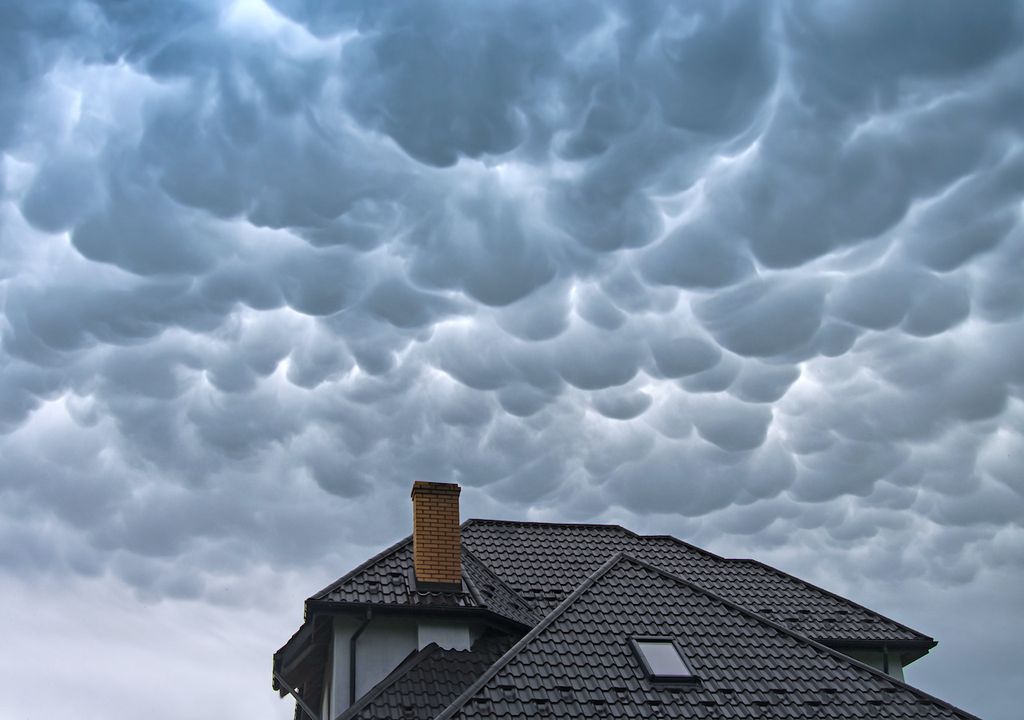 Unusual mammatus clouds seen in the UK and Germany