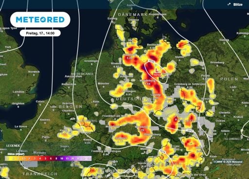 Unwetter-Alarm: H&ouml;chste Warnstufe LILA! Wetterforscher warnt vor Superzellen, Tornados und 100 Litern Regen