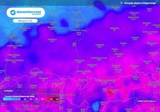 Neuer Dauerregen-Alarm auf den Meteored-Wetterkarten: In diesen Regionen kann es am Wochenende bis zu 100 Liter regnen!