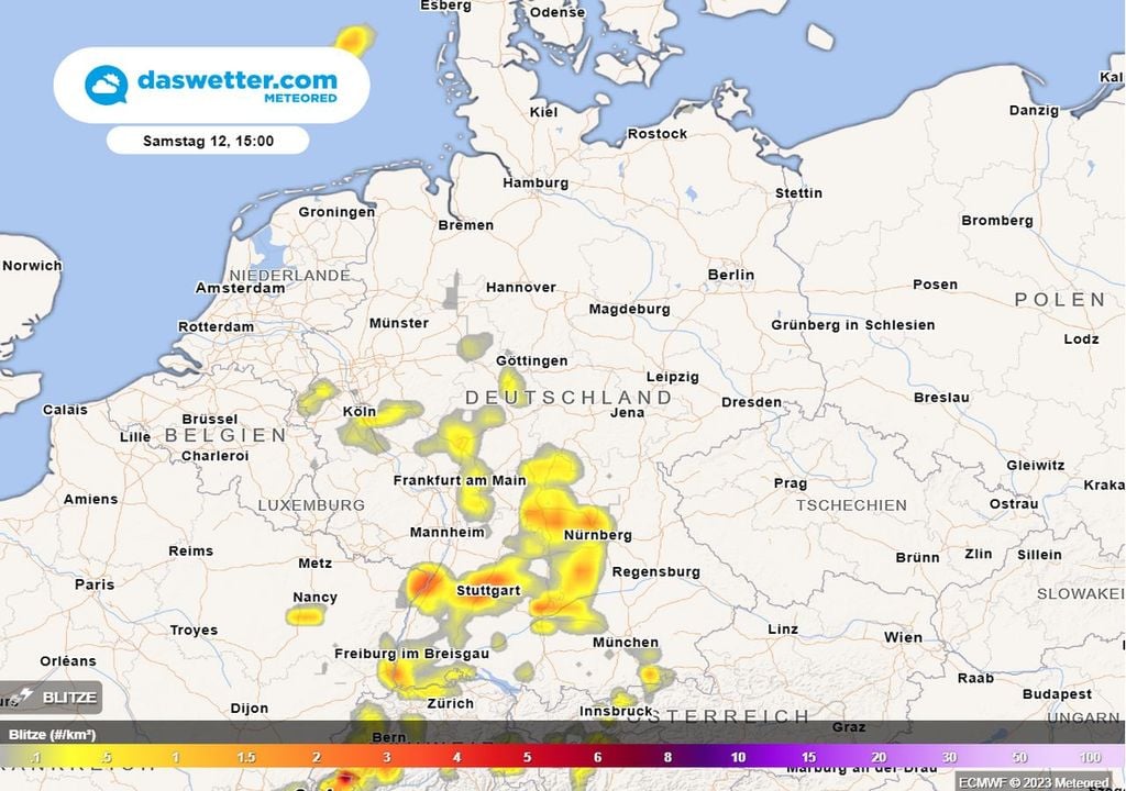gewitter, südwesten, unwetter gewitter, südwesten, unwetter