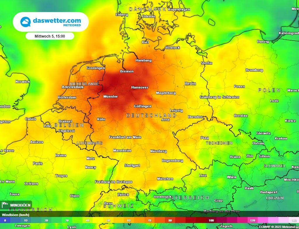 schwerer sturm, nordwesten, gefahr
