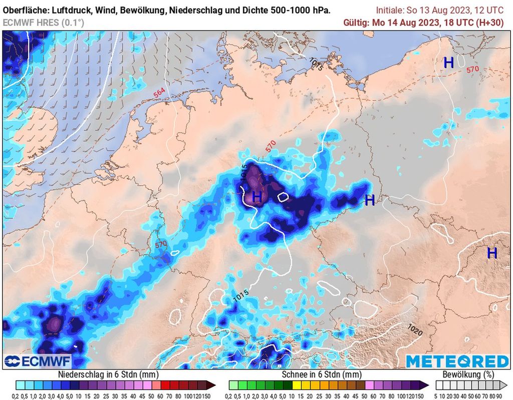 Unwetterwarnung Für Deutschland: Schwere Gewitter Mit Sturzfluten ...