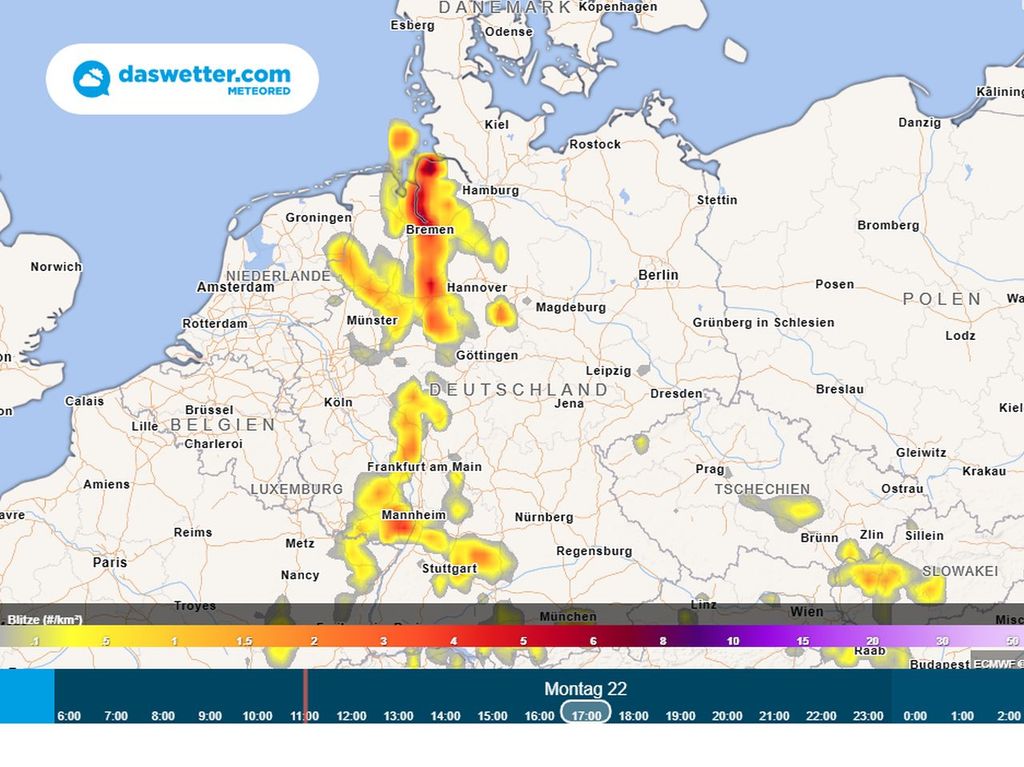 Update: Rote Unwetterwarnungen! In Deutschland Drohen Heute Sturzfluten ...