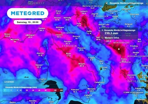 Unwetter-Serie am Mittelmeer: Schwappt das &bdquo;Pulverfass" jetzt nach Deutschland? Ab Donnerstag kippt das Wetter!
