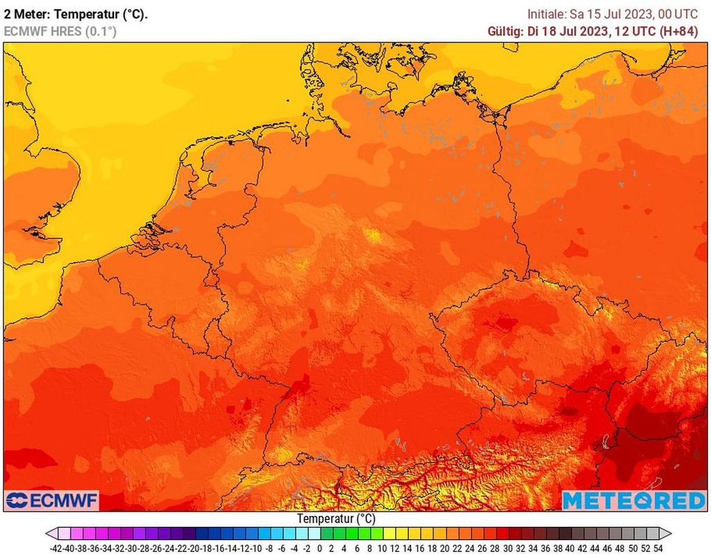 Dienstag, warm, sommerwetter