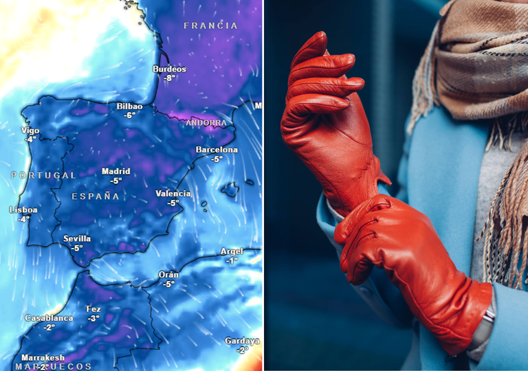 Urgen abrigos, guantes y bufandas en estas 18 capitales de provincia: ma&ntilde;ana y el mi&eacute;rcoles bajar&aacute;n de los -3 &ordm;C