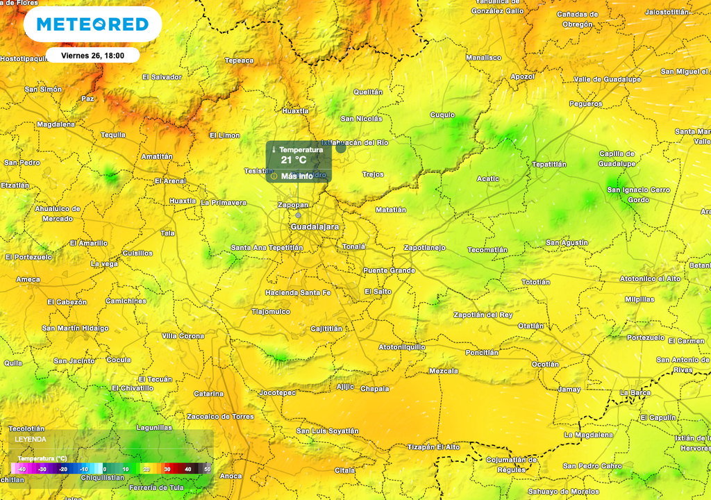 Las temperatura ambiente durante el partido será templada a fresca una vez que comience a llover.