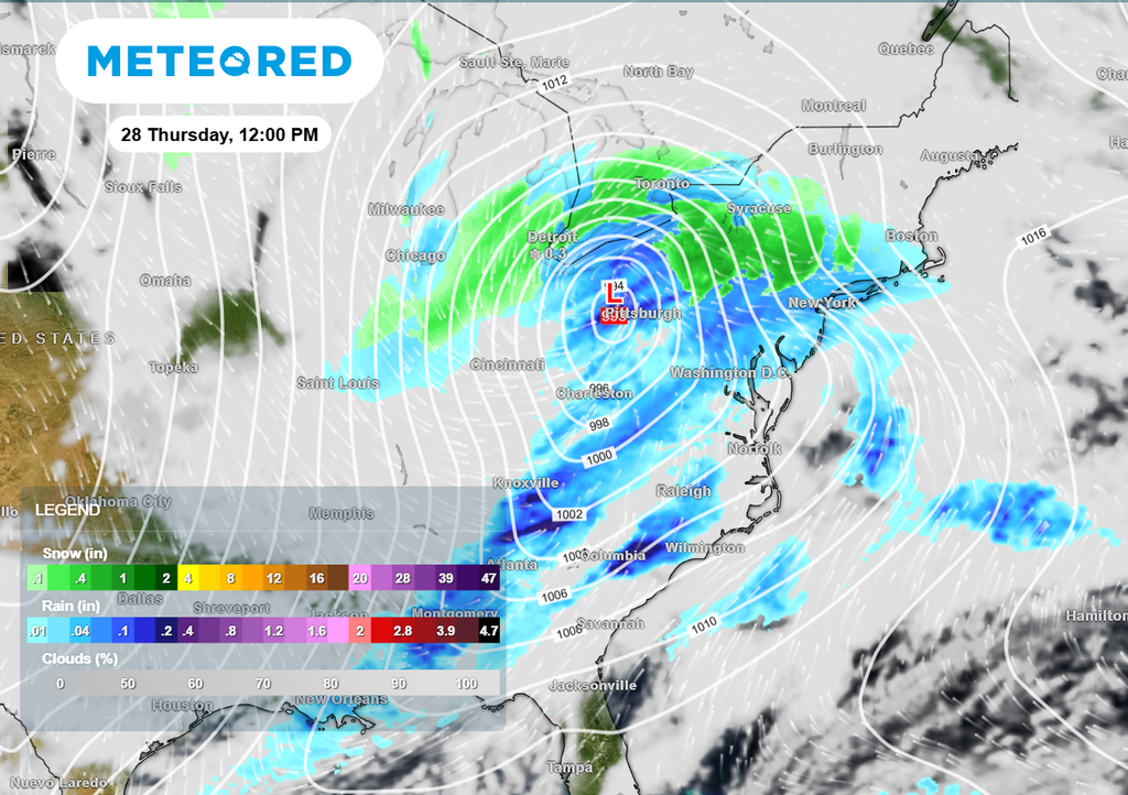 Portions of the eastern U.S. could see their first significant snow of the season next week.