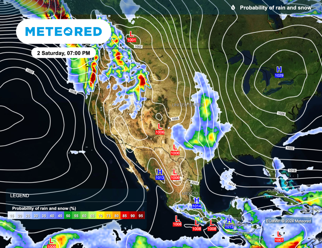 probability of rain and snow