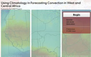 Usando la climatología en la predicción de la convección en Africa Central y Oeste