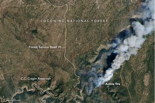 Uso de satélites para rastrear los fuegos