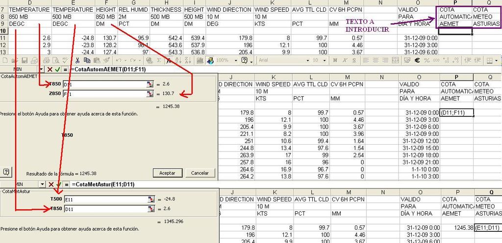 Utilización De Excel Para Análisis De Resultados Del Modelo Gfs Utilización De Excel Para Análisis De Resultados Del Modelo Gfs