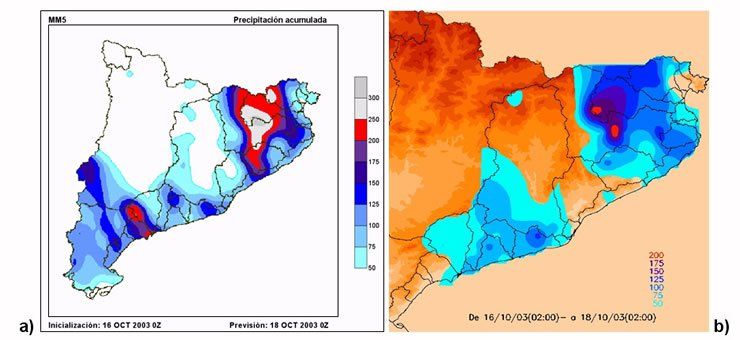 Utilización Del Modelo Mm5 Para El Estudio Del Episodio De Fuertes Lluvias Y Viento De Octubre De 2003 En La Zona Del Empordá (Ne Cataluña) Utilización Del Modelo Mm5 Para El Estudio Del Episodio De Fuertes Lluvias Y Viento De Octubre De 2003 En La Zona Del Empordá (Ne Cataluña)