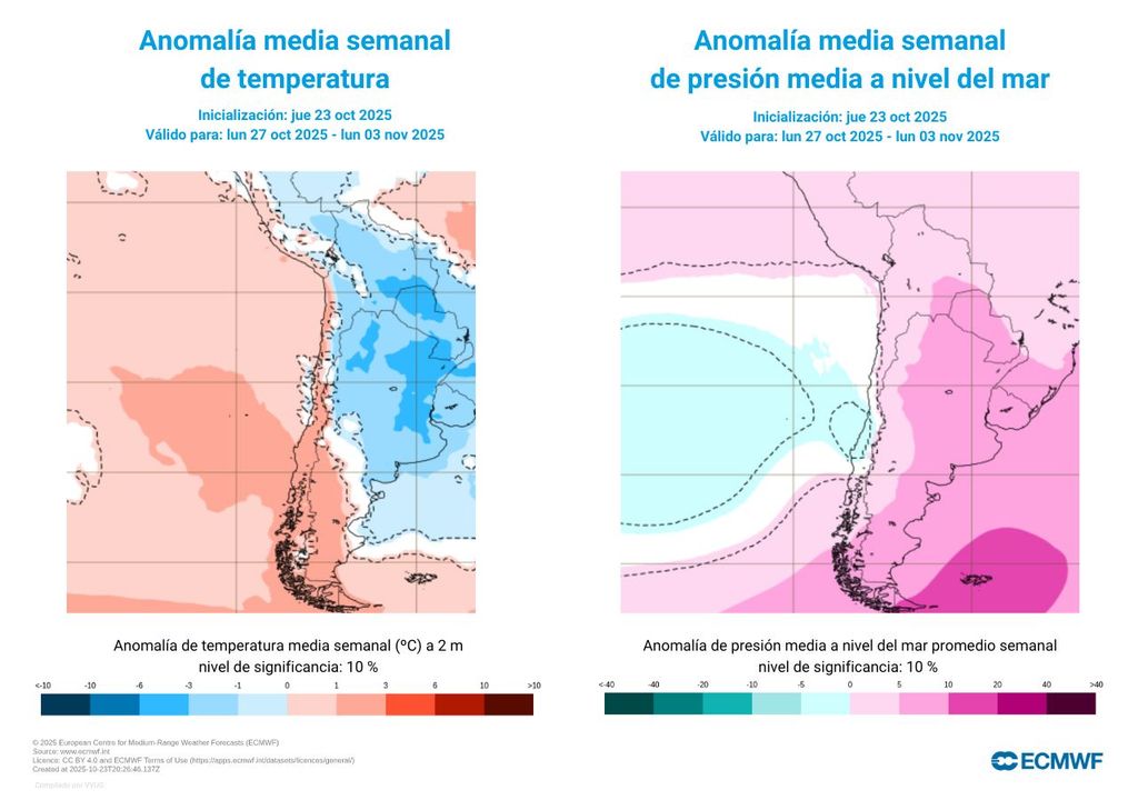 mapas de anomalías ECMWF mapas de anomalías ECMWF