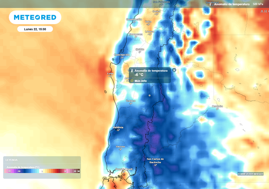 Pronóstico lunes y martes Chile centro sur, Meteored Pronóstico lunes y martes Chile centro sur, Meteored