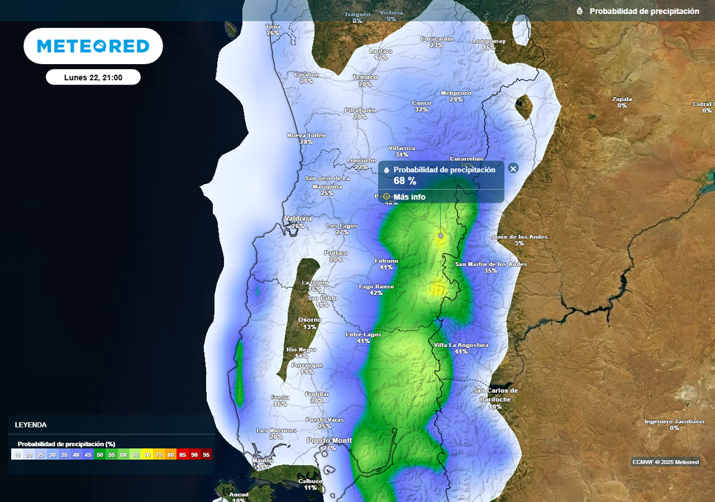 Pronóstico lunes y martes próxima semana en Chile centro sur, Meteored Pronóstico lunes y martes próxima semana en Chile centro sur, Meteored