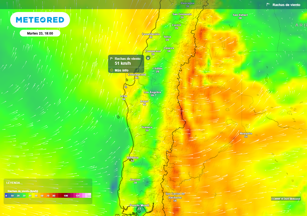 Pronóstico lunes y martes próxima semana en Chile centro sur, Meteored Pronóstico lunes y martes próxima semana en Chile centro sur, Meteored