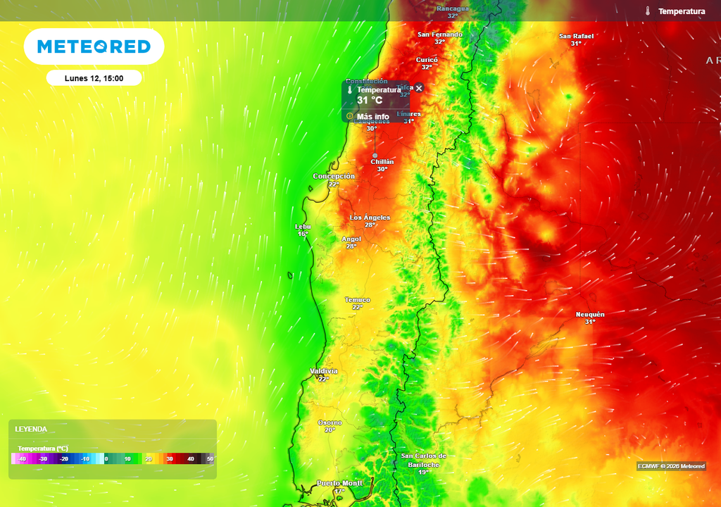 Pronóstico próxima semana en Chile centro sur, Meteored Pronóstico próxima semana en Chile centro sur, Meteored