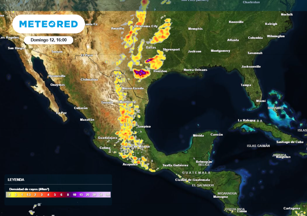 Probabilidad de torbellinos o tornados para el noreste de México.