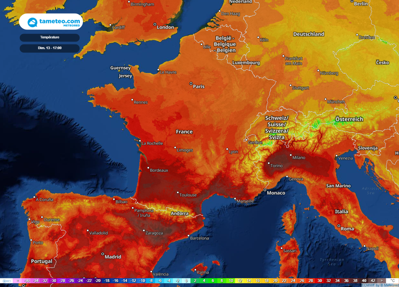 Vague de chaleur en France : plus de 35 degrés dans le sud-ouest !