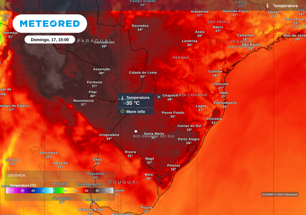Temperaturas máximas