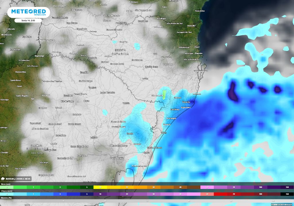 neve em Santa Catarina