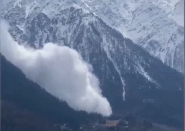 Valanga sul Monte Bianco, i video Valanga sul Monte Bianco, i video