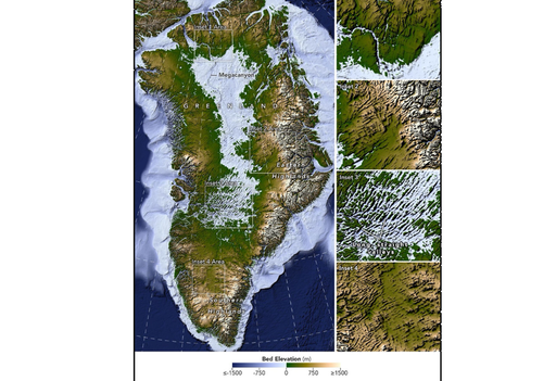 Los cient&iacute;ficos de la NASA descubren los valles ocultos bajo el hielo de Groenlandia