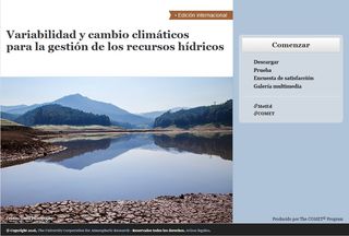 Variabilidad y cambio climáticos para la gestión de los recursos hídricos, edición internacional