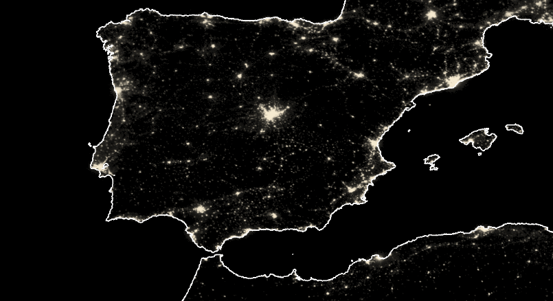 Variaciones Lumínicas De Las Noches En España