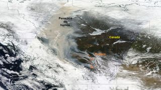 Vastos incendios en el hemisferio norte en Canadá y Rusia