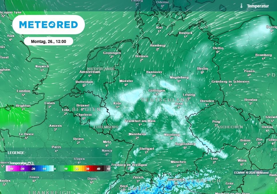 Avec des températures diurnes proches de 0 degré, la neige devrait le plus souvent tenir au sol.