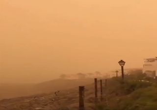 'Calima': impressionantes imagens da tempestade de areia nas Canárias