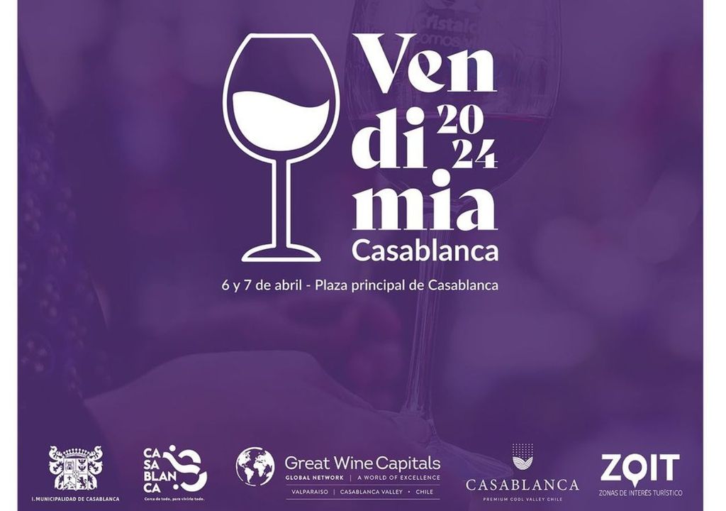 Afiche de la Fiesta de la Vendimia de Casablanca 2024. Afiche de la Fiesta de la Vendimia de Casablanca 2024.