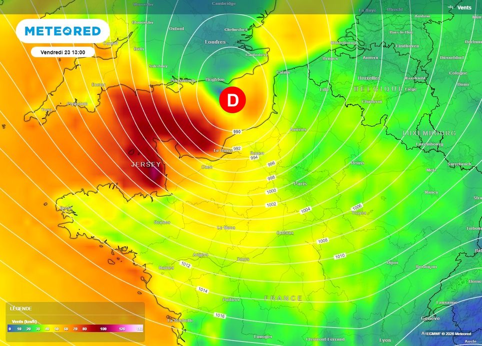 Une tempête circulera en Manche durant la journée du vendredi 23 octobre