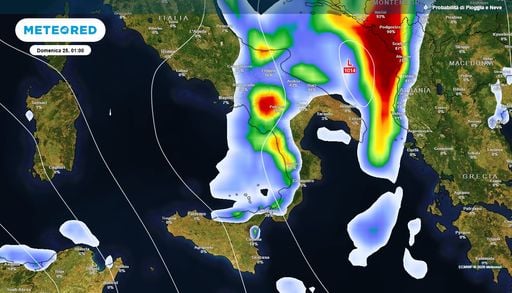 Vento, qualche pioggia e crollo termico: sar&agrave; una domenica diversa in queste regioni del Centro-Sud