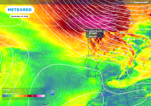 Ventos até 90 km/h, chuva de 100 mm e ondas até 7 metros, os efeitos no Norte da tempestade mais adversa da semana