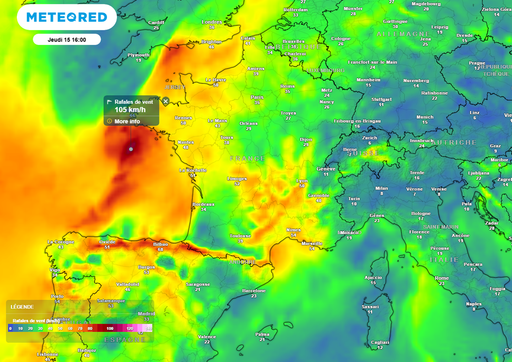 Vents &agrave; 100 km/h : les m&eacute;t&eacute;orologues surveillent la cyclogen&egrave;se de jeudi en France, voici les r&eacute;gions concern&eacute;es