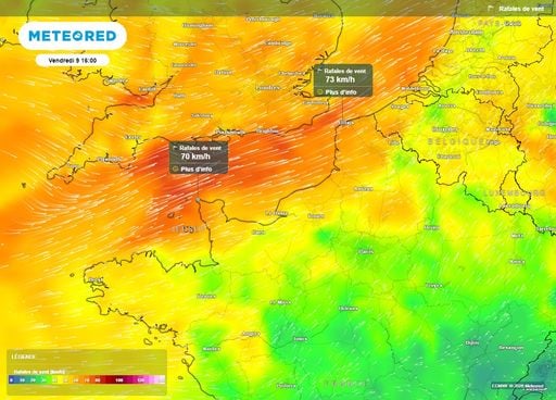 Vents forts : des rafales &agrave; 80 km/h dans plusieurs r&eacute;gions de France ce vendredi, d&eacute;couvrez lesquelles