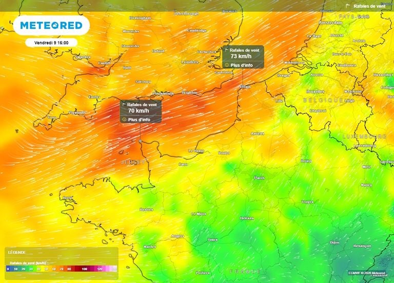 Vents forts : des rafales &agrave; 80 km/h dans plusieurs r&eacute;gions de France ce vendredi, d&eacute;couvrez lesquelles