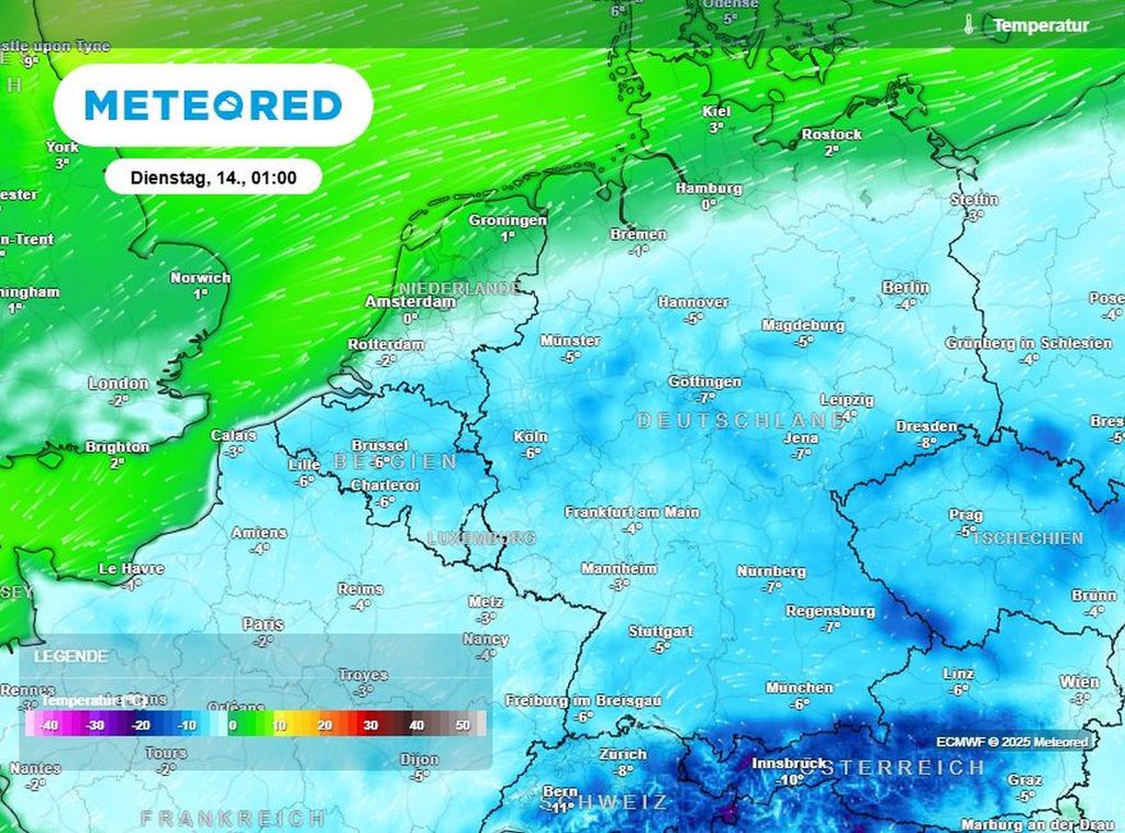 temperaturen, wetter, frost