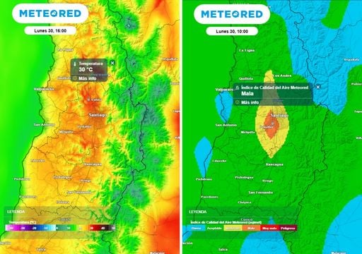 "Vero&ntilde;o" en Santiago esta Semana Santa: hasta 30 &deg;C y aire estancado al inicio de semana, &iquest;cu&aacute;ndo refresca?
