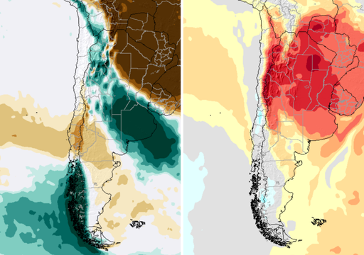 "Vero&ntilde;o y lluvia en los extremos de Chile": as&iacute; ser&iacute;a la primera quincena de abril, adelanta Meteored y el ECMWF